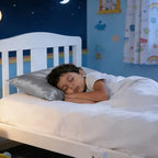 NTBAY Toddler Pillows with Pillowcases Set, 4 Piece 13 x 18, Silver Grey - Image 2