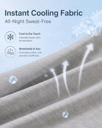YZ HOME Cooling J Shaped Pregnancy Pillow, Removable Cover - Image 4