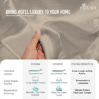 Pizuna 100% Cotton Twin XL Sheet Set 600 Thread Count Simply Taupe - Image 4