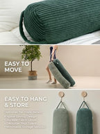 Long Cylinder Body Pillow Corduroy Lumbar Pillow Neck Roll Throw Pillow - Image 6
