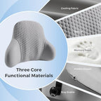 BABUR Gel Lumbar Support Pillow for Car, Lower Back Support Pain Relief - Image 3