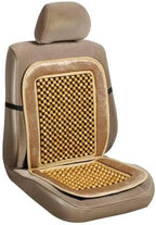 ALLBrand Natural Wooden Bead Car Seat Cushion - Comfortable Massaging Cushion for Office and Travel (Bamboo-Beige) - Image 4
