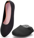 Puxowe Women's Ballet Flats Stretch Knit Comfortable Slip On Walking Shoes by Puxowe