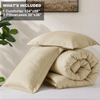 Homelike Moment King Size Comforter Set 3 Piece, Lightweight Soft Bed Sets - Image 6