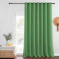 NICETOWN Blackout Curtains for Sliding Glass Door Room Divider Noise Reduce Curtain Panel Portable Window Screen Sliding Partition, W100 x L102 inches, 1 Panel, Froest Green by NICETOWN