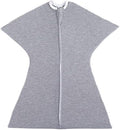 SleepingBaby Zipadee-Zip Transition Swaddle - Cozy Baby Swaddle Blanket with Zipper Convenience - Roomy Wearable Blanket for Easy Diaper Changes - Heather Grey, Large (12-24 Month) by SleepingBaby