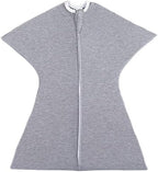 SleepingBaby Zipadee-Zip Transition Swaddle - Cozy Baby Swaddle Blanket with Zipper Convenience - Roomy Wearable Blanket for Easy Diaper Changes - Heather Grey, Large (12-24 Month) by SleepingBaby