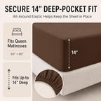 CozyLux Oversized Queen Comforter Set Brown - 7 Pieces Bed in a Bag - Image 5