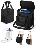 BoomBa Padded Carrying Case Compatible with PureWick PW100 Urine Collection System, 600D Oxford Storage Bag with Shoulder Strap, Front Pocket and Side Mesh Pocket, Black Bag Only by Unknown