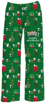BRIEF INSANITY Snoopy Unisex Lounge Pajama Pants - Loose-Fit, Ultra-Soft, Holiday Wear by BRIEFINSANITY