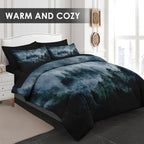 Pamnest Queen Comforter Set with Sheets, 7 Pieces Forest Nature Bedding - Image 2
