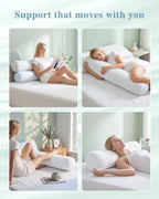YZ HOME Cooling Bolster Body Pillow for Side Sleepers, Long Pillow for Bed - Image 4