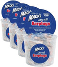 Mack's Ultra Soft Foam Earplugs, 100 Pair - 33dB Highest NRR, Comfortable Ear Plugs for Sleeping, Snoring, Travel, Concerts, Studying and Loud Noise | Made in USA (Pack of 4) by Macks