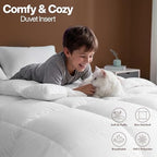 Utopia Bedding Queen Comforter 2 Pack, Duvet Insert, White, 88 x 88 Inches - Image 5