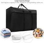 QWORK® 2 Pcs 180L Large Storage Bag with Zippers, Waterproof Oxford Fabric Bags for Clothes, Bedding and More, 100 * 58 * 28 cm - Image 3