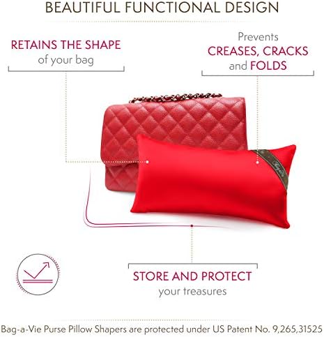 Bag-a-Vie Handbag Purse Shaper Pillow – Luxury Purse Shapers – Petite 12”x5.5” - Image 3