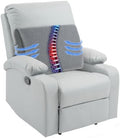HOMBYS Lumbar Support Pillow for Recliner Chair, Memory Foam Back Support Cushion for Elderly,Extra Large Lumbar Support Pillow,Thick Backrest for Home Reading (Grey, 20“x13.5"x5") by HOMBYS
