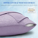 CHOSHOME Cooling Pillow Cases Zipper Pillow Covers Q-Max > 0.45 Zippered Pillowcases for Hot Sleepers, Soft, Breathable, Skin-Friendly, 4 Pack (King, 20"x36", Purple) - Image 5