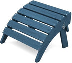 KINGYES Folding Adirondack Ottoman for Adirondack Chair, Navy by KINGYES