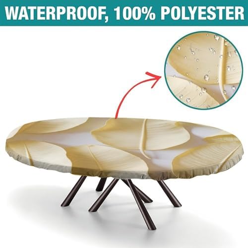 Oval Table Protector, Plaid Pattern Printed on Fitted Oval Tablecloth, for Outdoor Travel Picnics BBQs Beach Parties, Fits for 42" x 60" Oval Tables - Image 2