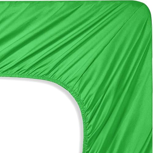 Mocassi Queen Sheet Set - Luxury Hotel 1800 Premier Bedding Sheets & Pillowcases - Ultra Soft Breathable & Cooling Bed Sheets - Deep Pocket - Wrinkle Resistant - 4 Piece - Queen, Emerald Green - Image 5