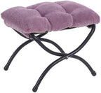 LITA Folding Ottoman, Foldable Footrest Stool, Portable Small Foot Stool for Couch, Collapsible Foot Rest Ottoman for Sofa, Accent Padded Ottomans for Lazy Chair, Living Room, Bedroom by LITA
