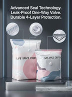 No Pump Vacuum Storage Bags, Extra Large Space Saver Compression Bags-4-L - Image 5