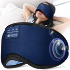LOVE EYE Sleep Headphones Bluetooth 5.4 Sleeping Eye Mask Wireless Music Earphones with HD Speakers for Side Sleepers Total Blackout Cotton Mask for Travel, Home, Office, Unique Gifts - Image 3