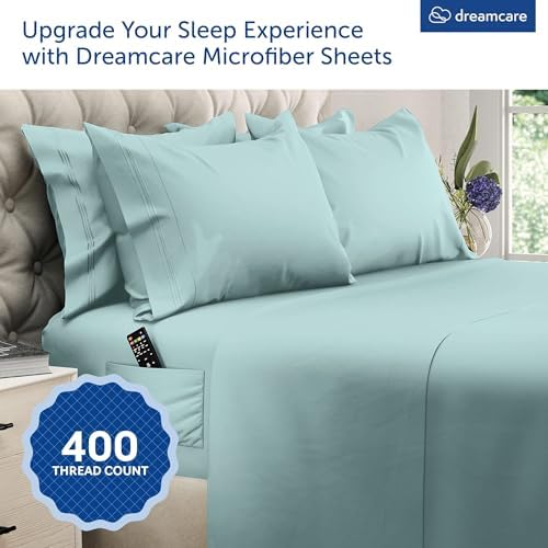 DREAMCARE King Size Sheets Set - 6 pcs Breathable Cooling Sheets King Size - Image 2