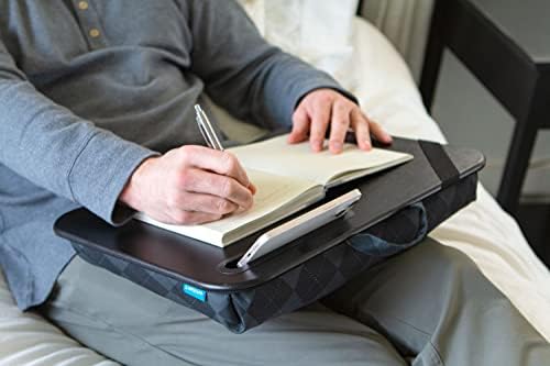 LAPGEAR Designer Lap Desk – Gray Argyle, Fits 15.6” Laptops - Image 6