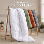 Utopia Bedding Twin Comforter, Duvet Insert, White, 64 x 88 Inches - Image 4