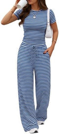 Trendy Queen Women's 2 Piece Matching Summer Lounge Set with Pockets by TrendyQueen