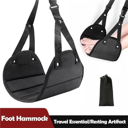 Foot Hammock for Plane Travel 8PCS Travel Hammock - Adjustable, Airplane Footrest, Outdoor/Office - Image 2