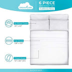 DREAMCARE California King Sheet Sets - 6 pcs Breathable Cooling Sheets - Image 4