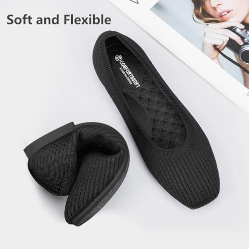 Frank Mully Women's Flats Square Toe Flats Comfortable Slip on Washable Ballet Flats Shoes for Women Dressy Work - Image 6