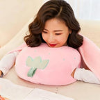 Fruit Travel Blanket and Pillow Set, 3 in 1 Plush Pillow with Warm Hands Pillow Blanket, Children's Gift Travel Airplane Train Office Nap (C) - Image 7
