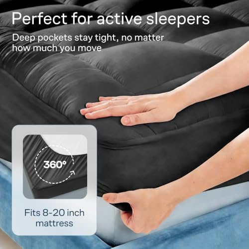 Niagara Sleep Solution 100% Cotton Top King Size Mattress Pad, Pillow Top - Image 5