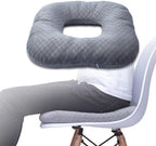 Hshbxd Donut Pillow for Tailbone Pain Relief, Wheelchair Cushion for Hemorrhoids and Bed Sores, Pregnancy, Donut Pillow Suitable for Office, Long Travel, Car and Home Sofa (Checkerboard – Light Gray) by Hshbxd