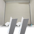 PVC Blackout Light Blocking Strips for Windows, Cuttable DIY Roller Blinds Gap Cover, 88in Gray, 2 pcs for Bedroom & Bathroom Privacy Protection by Unknown