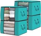 Fab totes 4 Pack Storage Bags for Clothes Blanket Storage Bins with Lids by Fabtotes