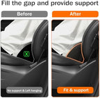 Lumbar Support Pillow for car, Faux Leather Perforated,Snug Conforming Waist Support, Resilient Memory Foam, Car Lower Back Pain Relief,Universal Driving Seat Cushion - Image 2