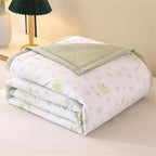 Coverless Duvet Single Double King Size, Reversible Summer Quilted Duvet Cosy and Lightweight Quilt Breathable Bedspreads Quilted Throw for Beds,Green 5,200 * 230cm by Unknown