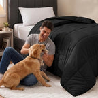 Utopia Bedding Twin Comforter, Duvet Insert, Black, 64 x 88 Inches - Image 6