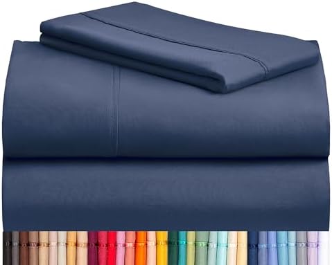 Twin Size Sheets Set, Cooling & Soft Deep Pocket Bed Sheets, 3PC by LuxClub