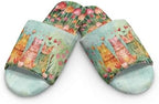 Jeiento Animal Cat Pattern Slippers for Women Lady Open Toe Slippers Soft Cushion Slip Resistant Spa Slipper for Hotel,Cozy Home Shoes - Image 4