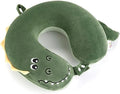 Memory Foam Travel Neck Pillow for Teens and Adults, Dino Design by NiuniuDaddy