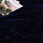 NANPIPER Sherpa Blanket Warm Blankets for Winter Super Soft Fuzzy Flannel Fleece/Wool Like Reversible Velvet Plush Couch Blanket Lightweight(Navy Blue Throw Size 50"x60") - Image 6
