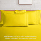 Elegant Comfort Luxury Soft 1500 Premium Hotel Quality Microfiber Wrinkle and Fade Resistant Cozy 6-Piece Bedding Set, Easy All Around Elastic Fitted Sheet, Deep Pocket, California King, Yellow - Image 7