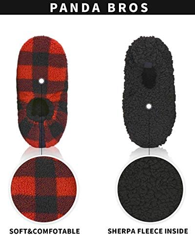 Panda Bros Men’s Slipper Socks, Soft Warm Non-Slip Indoor House Slippers - Image 4