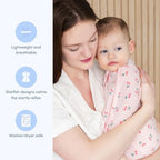 SleepingBaby Zipadee-Zip Transition Swaddle - Cozy Baby Swaddle Blanket with Zipper Convenience - Roomy Wearable Blanket for Easy Diaper Changes - Cherries, Large (12-24 Month) - Image 3